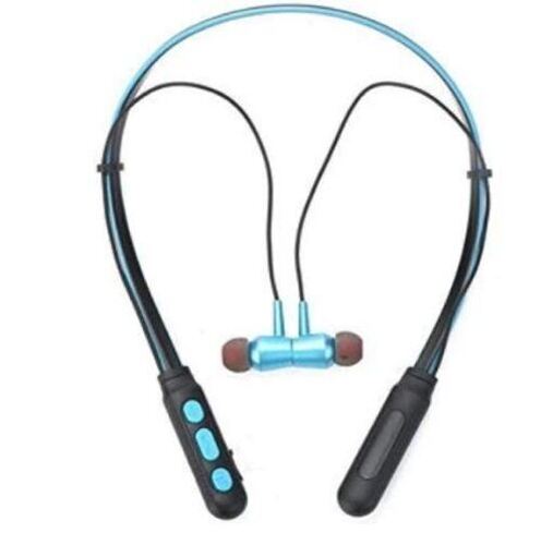 8 X 12 X 8 cm Rubber And Plastic Bluetooth Wireless Neckband With Mic