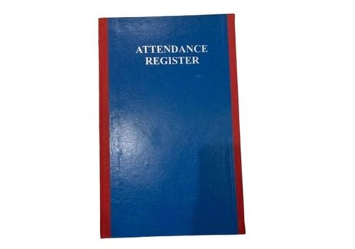 Card Board And Paper A4 Size Smooth Page Rectangular Hard Bound Attendance Register