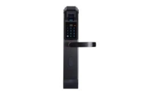 Black Auto Locking Stainless Steel Fingerprint Door Lock For Commercial Use