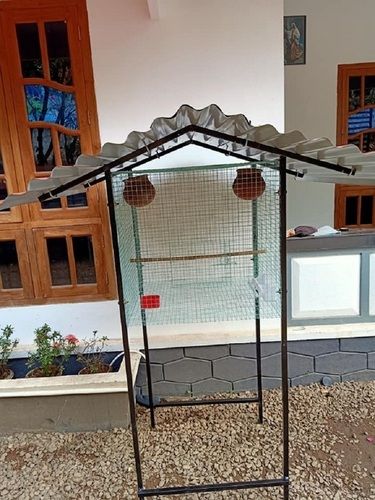 Green With Brown Customized Extra Large Coated Metal Bird Cage