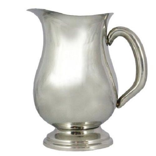 Silver Glossy Finish Stainless Steel Water Jug