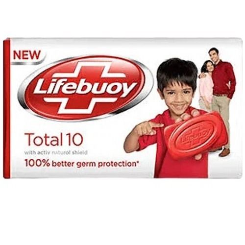 Red Kills 99.9% Germs And Viruses Non Transparent Activ Silver Formula Lifebuoy Soap