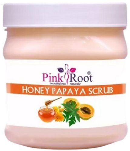 Normal Dry Combination Skin Smooth Texture Pink Root Papaya Scrub