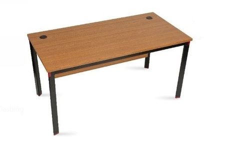 Plain Simple Solid Wood Polished Smooth Surface Study Wooden Table 