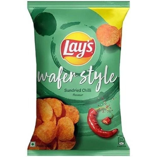 Spicy And Delicious Taste Crunchy Sundried Chili Flavor Fried Potato Chips Shelf Life: 3 Months