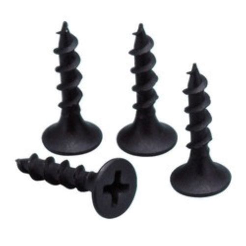 Black 25Mm Round Coated Strong Gypsum Material Screw For Furniture 