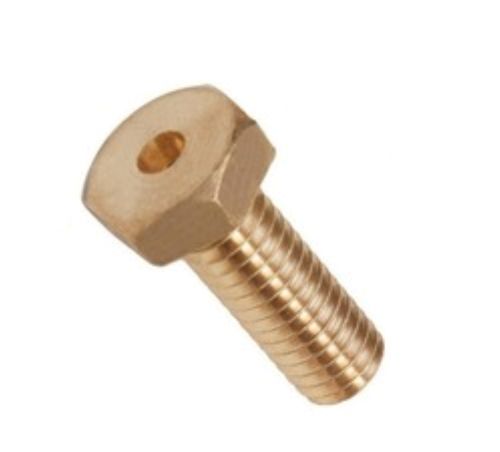 40-50Mm Hot Rolled Coated Shiny Smooth Surface Brass Hex Screw Application: To Joint Two Different Parts