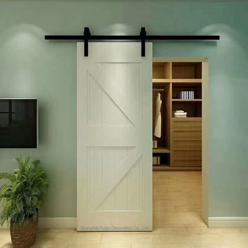 Solid Wood Barn Sliding Door With Excellent Finish And Customized Sizes