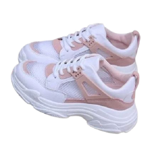 Buy Coral Haze Ivory & Gold Lace Fabric Sneakers With Gold Laces And Gold  Detailing online