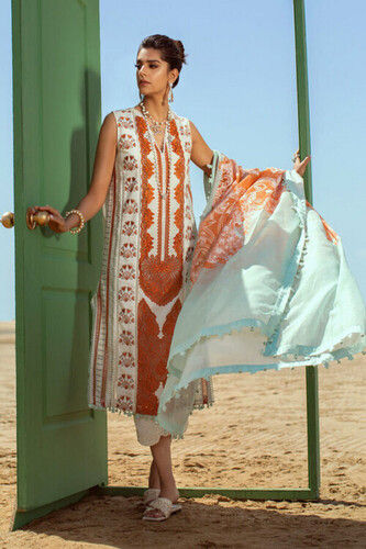 Silver Crimson X Saira Shakira Lawn Salwar Suit