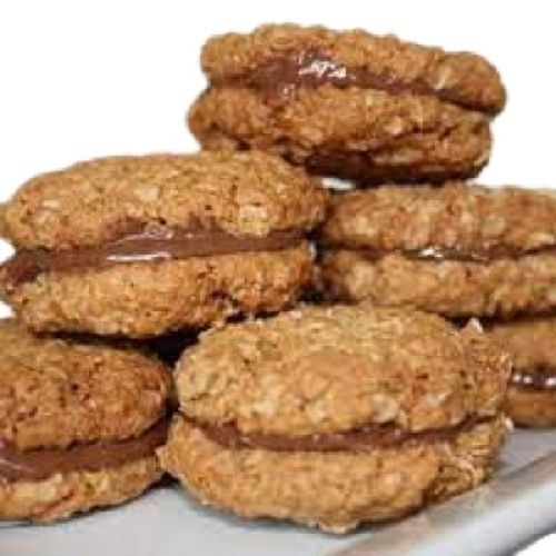 Cookie Crispy Round Shape Delicious Sweet Tasty Bag Pack Chocolate Cream Biscuit