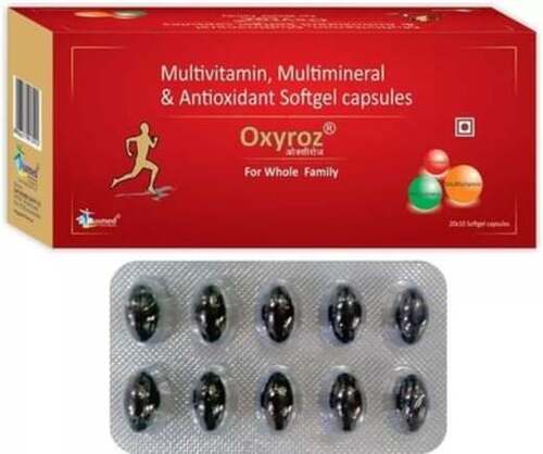 Multivitamin, Multimineral And Antioxidant Soft Gel Capsules For Whole Family