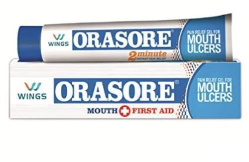 Orasore Pain Relief Gel For Mouth Ulcers, Pack Of 20 Gram Recommended For: As Per Doctor Guidelines