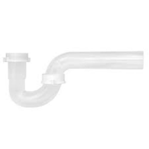 P Traps Sink Traps - Plastic, Various Sizes Available, Polished White Finish | Leak Proof, ISI Certified, Indoor Use