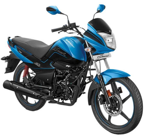 Fiber And Metal 113.2 Cc Engine 9.89 Nm Torque 9.5 Liter Fuel Tank Front Disc Brake Splendor Ismart Bike