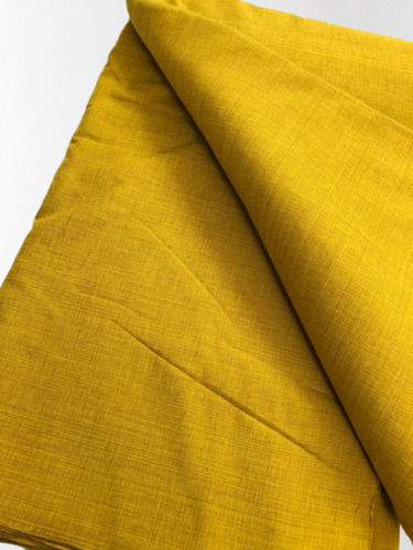 Mustard 118 X 44 Inches 150 Gsm Casual Wear Plain Soft Cotton Fabric