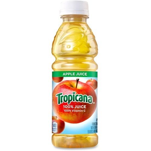 34 Gram Carbohydrates 100% Vitamin C Sweet Tropicana Apple Juice