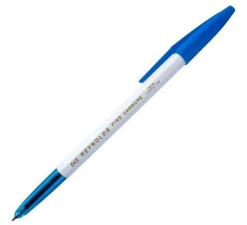 Blue 7 Inches Durable Plastic Body Lightweight And Waterproof Ball Point Pen