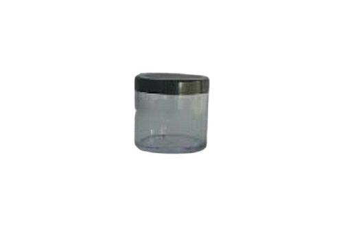 Black Disposable Round Shape 3 Inch Plastic Jar