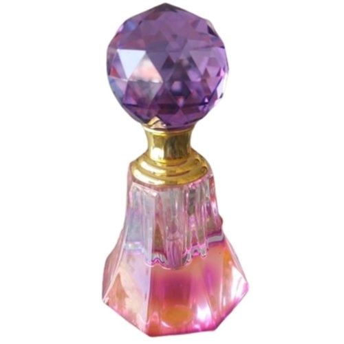 Hot Stamping Surface Transparent Fancy Round Crystal Perfume Bottles Capacity: 12 Milliliter (Ml)