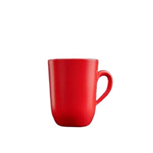 Lightweight Round Shape 3 Inch Red Plastic Reusable Coffee Mug