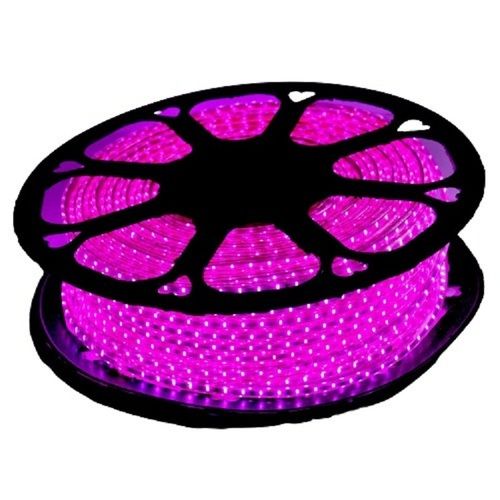 Pink Round Shape Plastic Material Made Rope Decoration Led Light For Outdoor Use