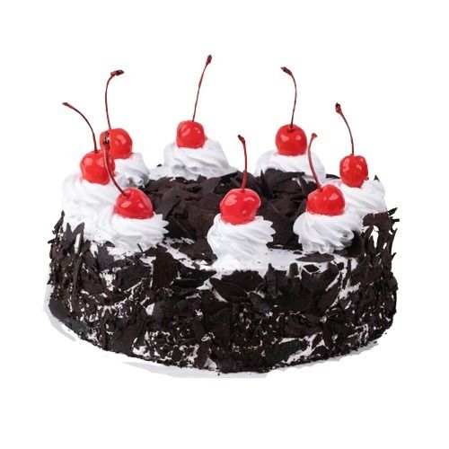 Sweet And Delicious A Grade Round Cheery And Cream Black Forest Cake