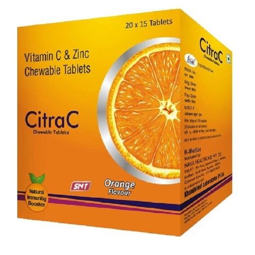 Vitamin C And Zinc Chewable Immune Boosting Tablets General Medicines