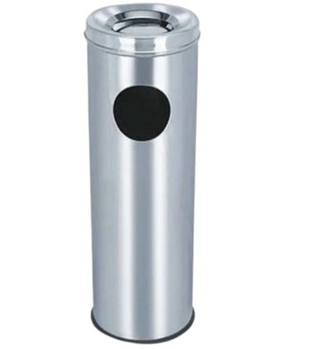 1.99 Kilograms 10 X 14 Inch Trash Round Stainless Steel Ash Dustbin  Application: Home Hotel