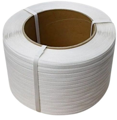 White 12 Mm Thick 250 Mpa Tensile Strength Plain Pp Packaging Strapping Roll