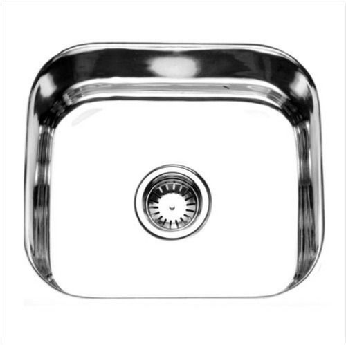 Semi Automatic 18X16X8 Inch 4 Kilogram Corrosion Resistant Polished Oval Stainless Steel Kitchen Sink