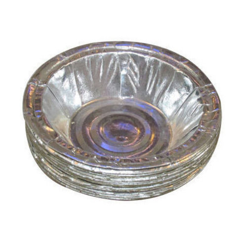 Silver 4 Inch Eco Friendly And Recyclable Plain Round Disposable Dona