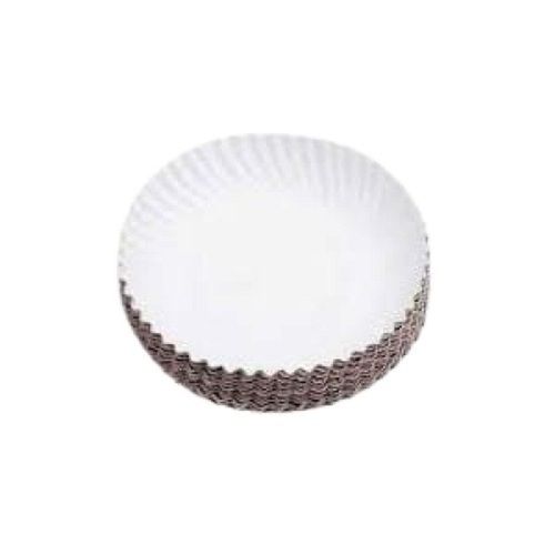 7 Inch Plain Round Shape Foil Paper Plate For Events And Party Use