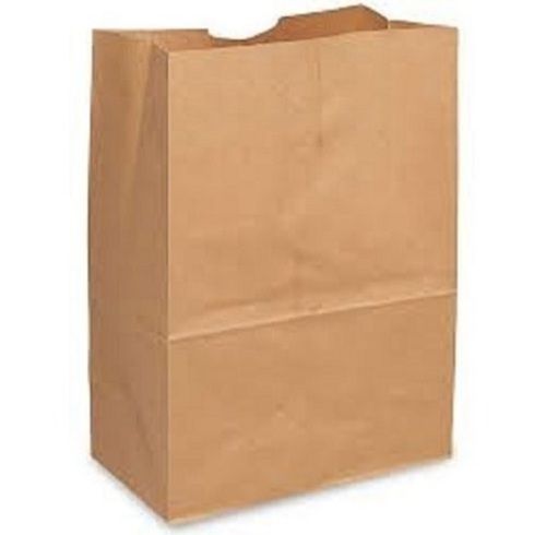 Disposable Plain Brown Paper Grocery Bags For Grocery And Retail Shops