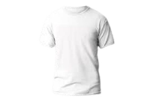 Men'S Round Neck Short Sleeve Pure Cotton Fabric Plain Pattern T-Shirts