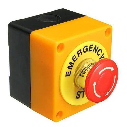 Waterproof Emergency Stop Push Button, 10 Amps