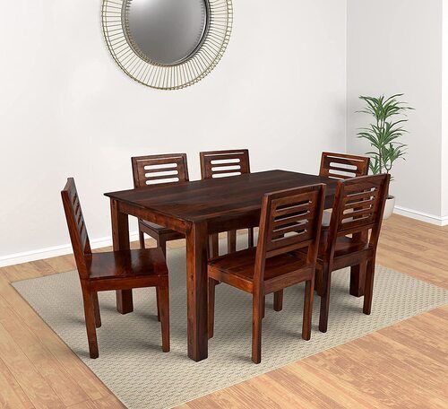 Metal Wooden Dinning Table