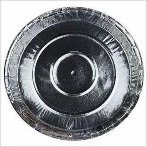 00 Piece, 6 Inch Eco Friendly And Silver Foil Round Disposable Paper Plates