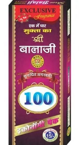  ग्लॉसी लैमिनेशन 10 X 1.5 X 0.5 इंच आयताकार मुद्रित पेपर अगरबत्ती पैकेजिंग बॉक्स 