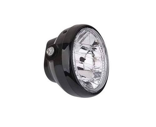 Warm White 2 Pin 12 Voltage 10 Watt Round Plastic Body Headlight For Motorcycle