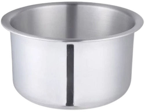 5 Liters Storage 5 Mm Thick Round Glossy Aluminium Tope Application: Cooking