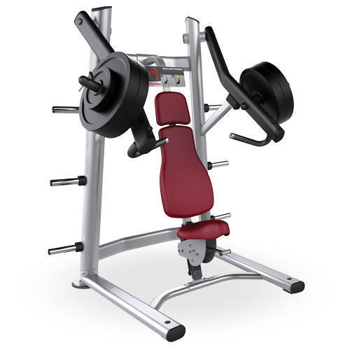 Incline Chest Press Machine - 127x158x191 Cm Size, 135 Kg Weight | 5-25 Kg Adjustable Resistance, Brown Seat Color, Commercial Grade