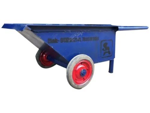 Paint Coated Smooth Surface Mild Steel Double Wheel Barrow For Construction Weight: 30-35  Kilograms (Kg)