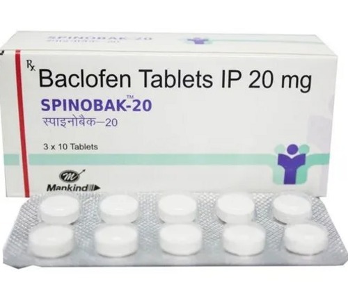 100 Percent Purity Medicine Grade Pharmaceutical Bacl0Fen Tablets Ip 20 Mg