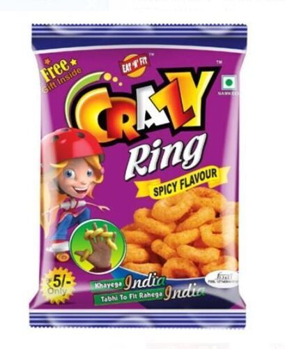 Salty And Spicy Currency Corn Fried Ring Snack Packaging Size: 20 Gram