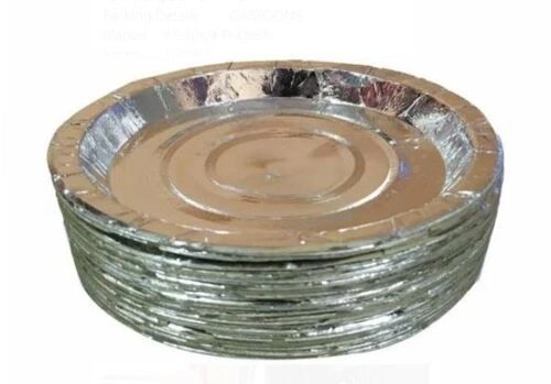 Silver Color and Round Shape Disposable Paper Plates