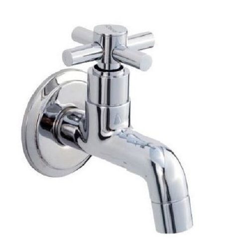 Quick Dry Stainless Steel Rounded Glossy Finished Bathroom Water Tap