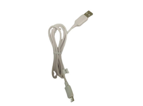  व्हाइट 1.5 मीटर राउंड 28 Awg Usb Tc डेटा केबल 