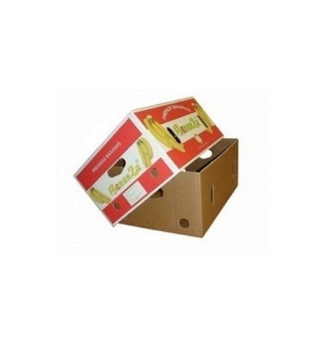 12 X 12 X 6 Inch Square Matt Finish Kraft Paper Printed Corrugated Fruit Boxes 