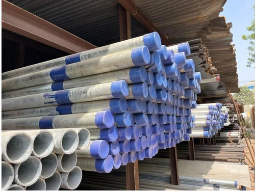 150 MM Corrosion Resistant Round Galvanized Iron (GI) Pipes, 6 Meter Length